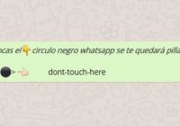 No es un virus, broma de punto negro en el whatsapp