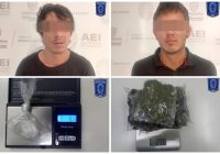 Capturan agentes contra narcomenudeo a dos hombres con mariguana y cristal