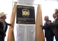 Develan placa por el 100° aniversario del Ejido Cuauhtémoc