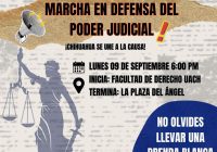 Se suma Poder Judicial de Chihuahua a marcha estudiantil contra reforma judicial